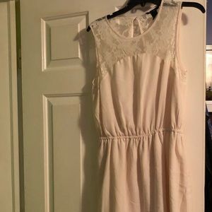 Size 12 hm dress cream colored